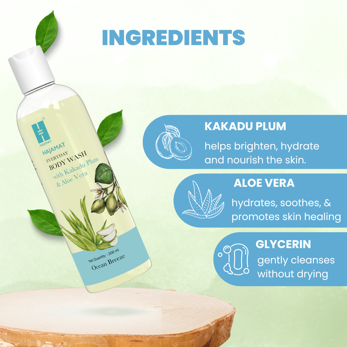 Hajamat Everyday Body Wash with Kakadu Plum & Aloe Vera