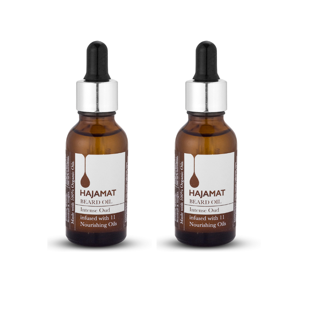 Organic Beard Oil Infused with 11 Nourishing Oils (30 Ml) - Intense Oud